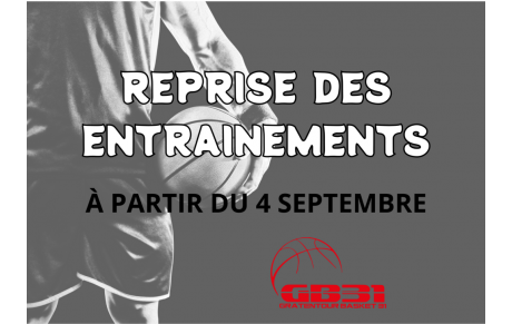 REPRISE DES ENTRAINEMENTS