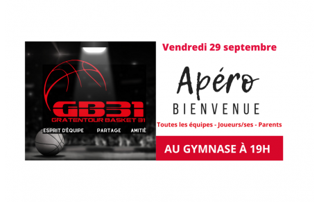 Apéro de Bienvenue !